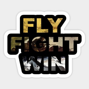 Fly Fight Win - Vintage Air Force Sticker